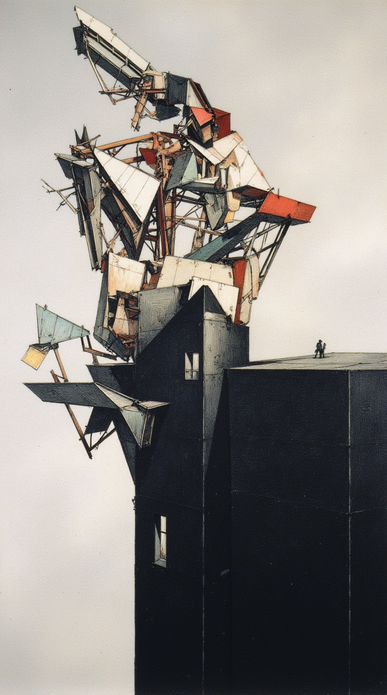 Experimental, Conceptual, Deconstructivist, Visionary, Futuristic, Theoretical, Radical, Speculative, Dystopian, Utopian, Fragmentation, Geometry, Abstraction, Adaptive, Structural, Urbanism, Drawings, Collages, Sketches, Sci-fi, Narrative, Unbuilt, Research-based